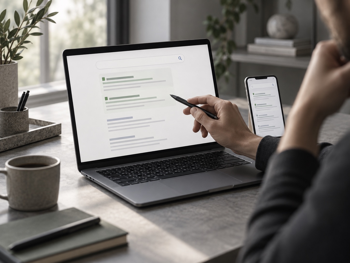Kampanie Google Ads — ilustracja pracy nad kampanią